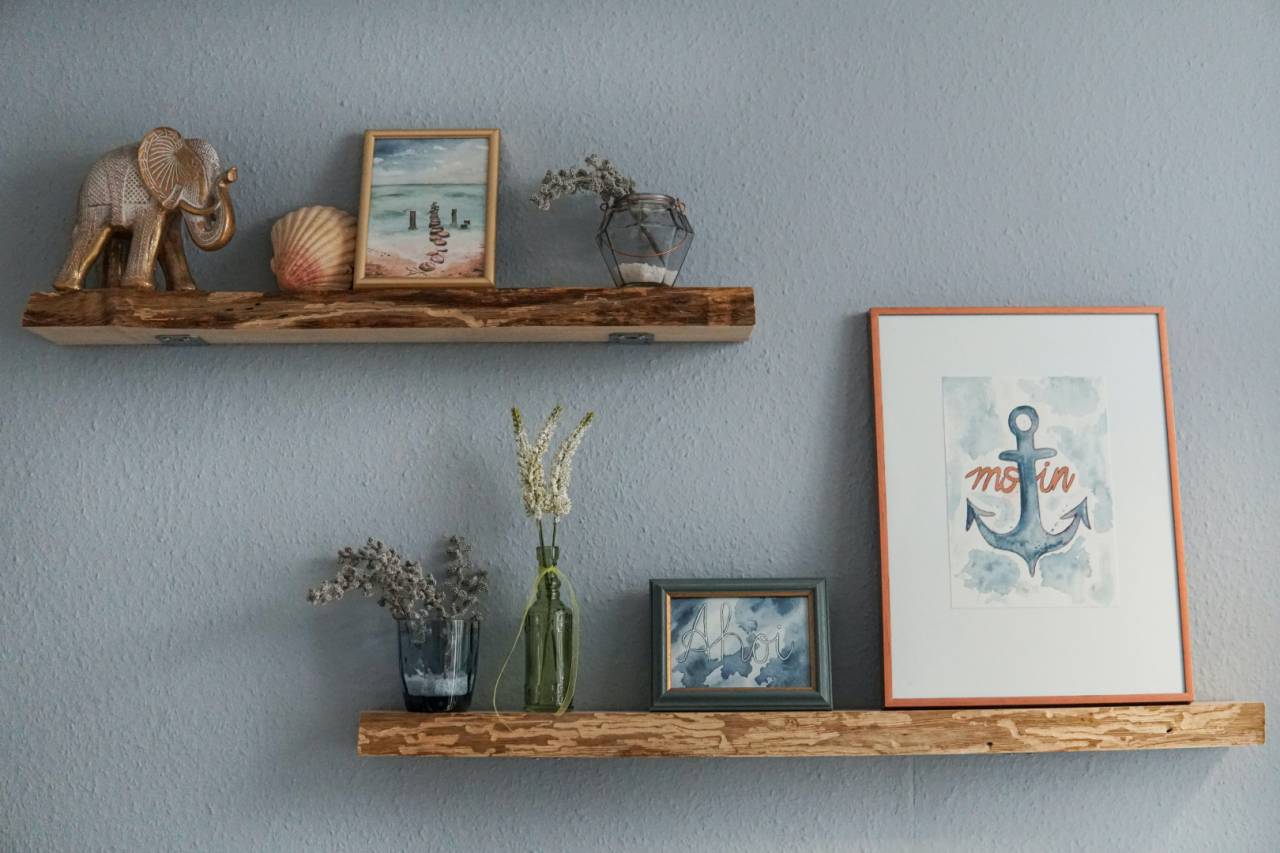 use personal decor to liven up your living room wall