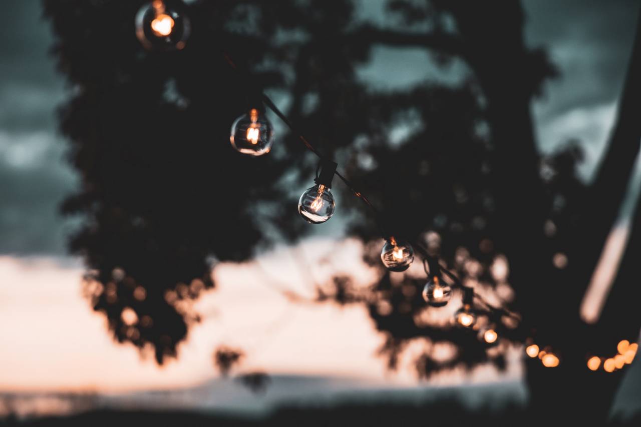 fall outdoor string lights